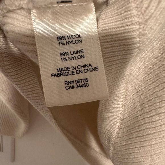 Rebecca Taylor Side Tie Sweater in Cream Sz M - Picture 8 of 8